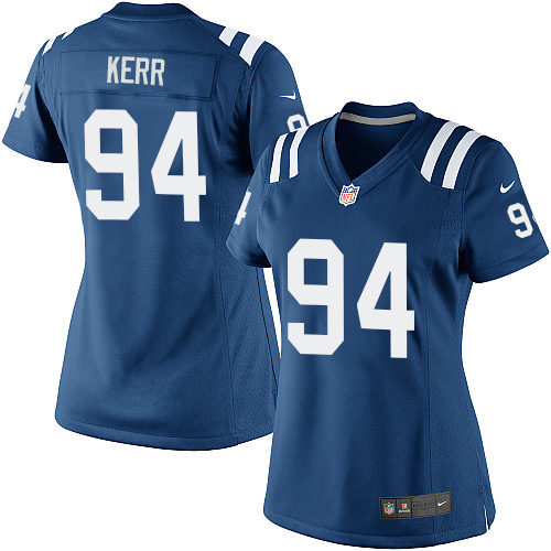 Women's Limited Zach Kerr Nike Jersey Royal Blue Home - #94 NFL Indianapolis Colts